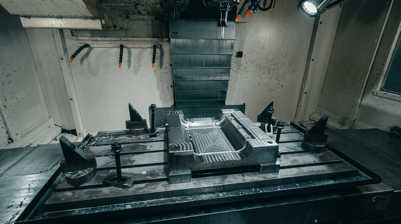 CNC machining with sparks
